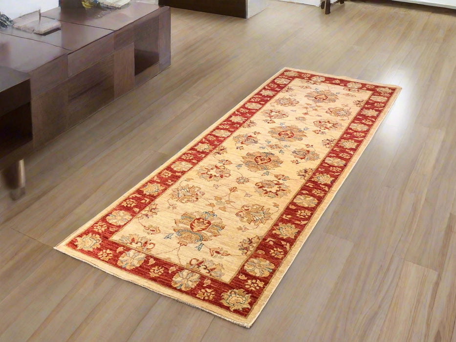 Hand-Knotted Sultanabad Vegetable-Dyed Wool Rug, 2' 11" x 8' 1" (K)