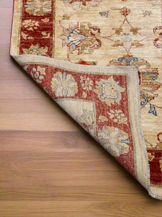 Hand-Knotted Sultanabad Vegetable-Dyed Wool Rug, 2' 11" x 8' 1" (K)