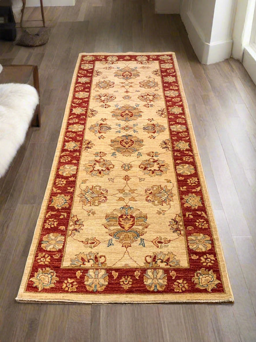 Hand-Knotted Sultanabad Vegetable-Dyed Wool Rug, 2' 11" x 8' 1" (K)