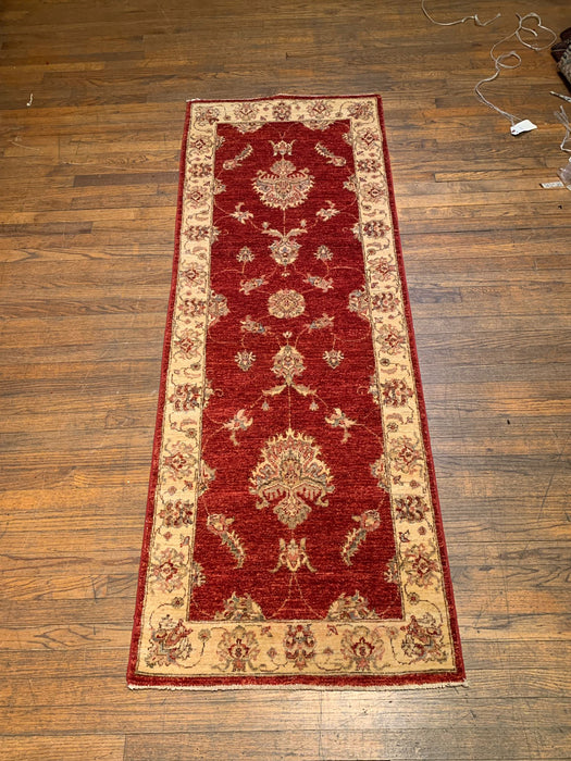 Hand-Knotted Sultanabad Vegetable-Dyed Wool Rug, 2' 6" x 6' 10"  (K)