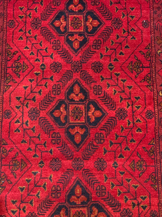 Terkaman Tribal Afghan Oriental Rug, size 2' 8" x 6' 3"  (C)