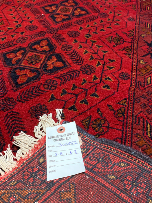 Terkaman Tribal Afghan Oriental Rug, size 2' 8" x 6' 3"  (C)