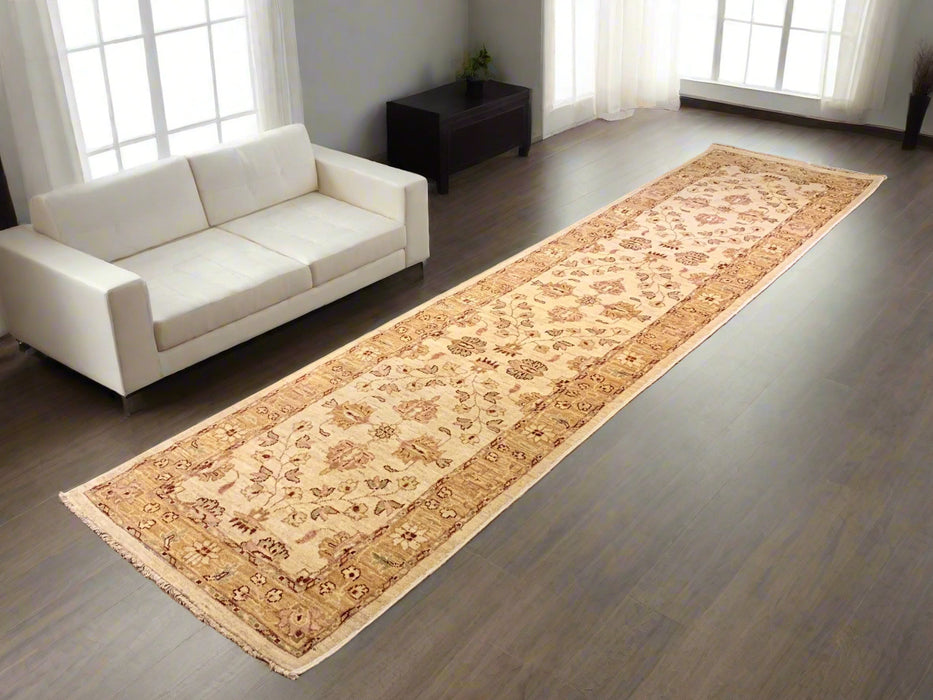 Hand-Knotted Sultanabad Vegetable-Dyed Wool Rug, 2' 8" x 11' 6"  (K)