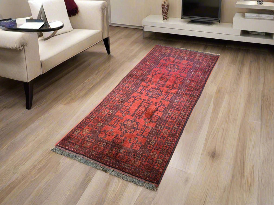 Terkaman Tribal Afghan Oriental Rug, 2' 7" x 6' 8" (C)