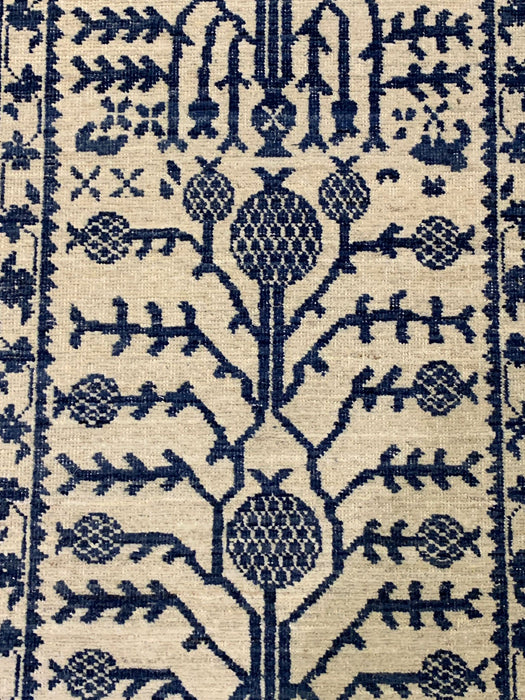 Khotan Pomegranate design Oriental Rug, 3' x 12' (D)