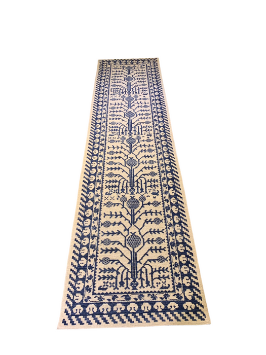 Khotan Pomegranate design Oriental Rug, 3' x 12' (D)