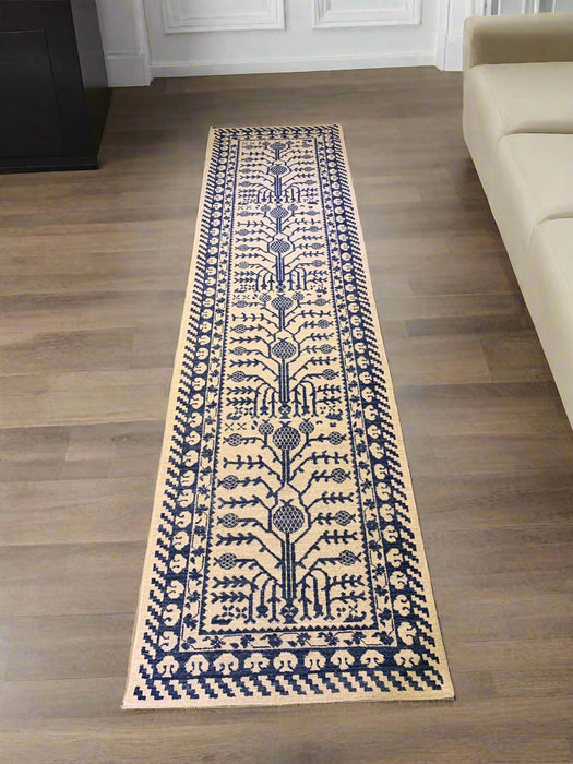 Khotan Pomegranate design Oriental Rug, 3' x 12' (D)