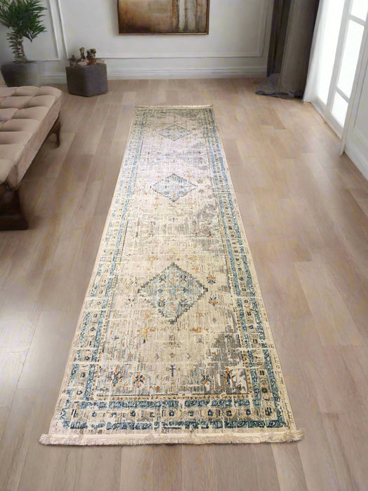 Persian-Inspired. Modern Defined. Turkish Made Rug, size 3' 2"x 12' 10"