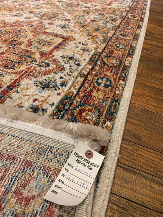 Persian-Inspired. Modern Defined. Turkish Made Rug, size 3' 2" x 13' 1"
