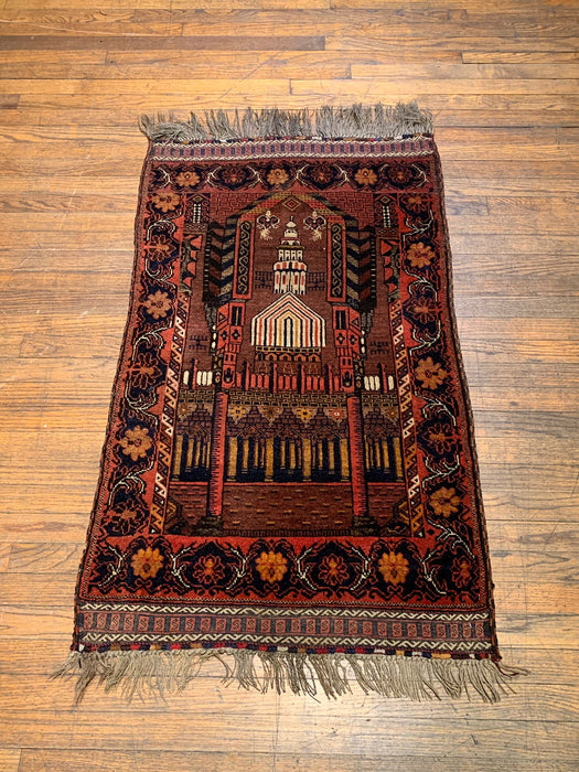 Terkaman Tribal Baluch Oriental Rug;  2' 6"x 4" (A)