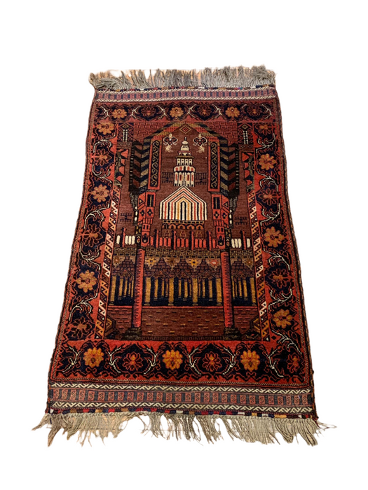 Terkaman Tribal Baluch Oriental Rug;  2' 6"x 4" (A)