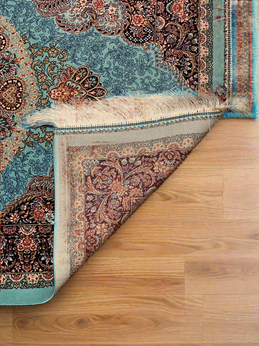 Exquisite 100% Silk Tabriz Rug – Elegant and Luxurious, size 2' 6"x 4"