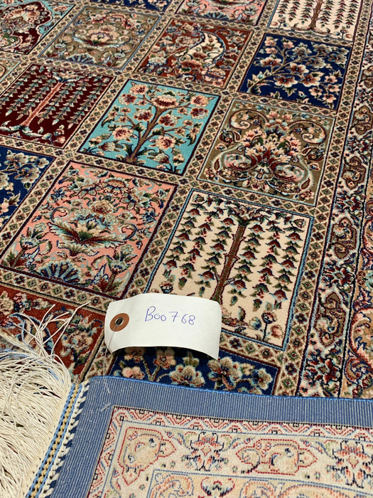 Exquisite 100% Silk Persian Bakhtiar Rug – Elegant and Luxurious, size 2' 6"x 4"