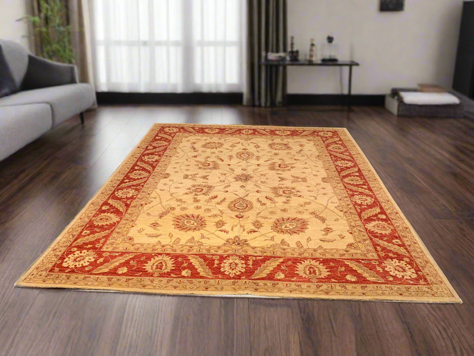 Hand-Knotted Sultanabad Vegetable-Dyed Wool Rug, 7' 11" x 10' 4" (K)