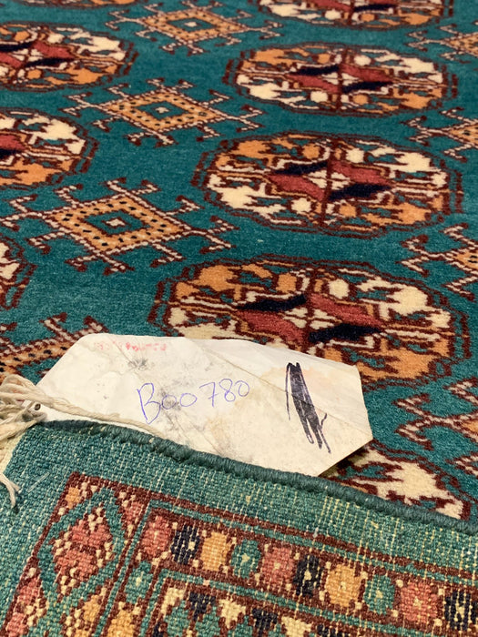 Hand-Knotted Pakistani Bokhara Rug – 100% Wool, 2' 8"x 4' 2" (M)