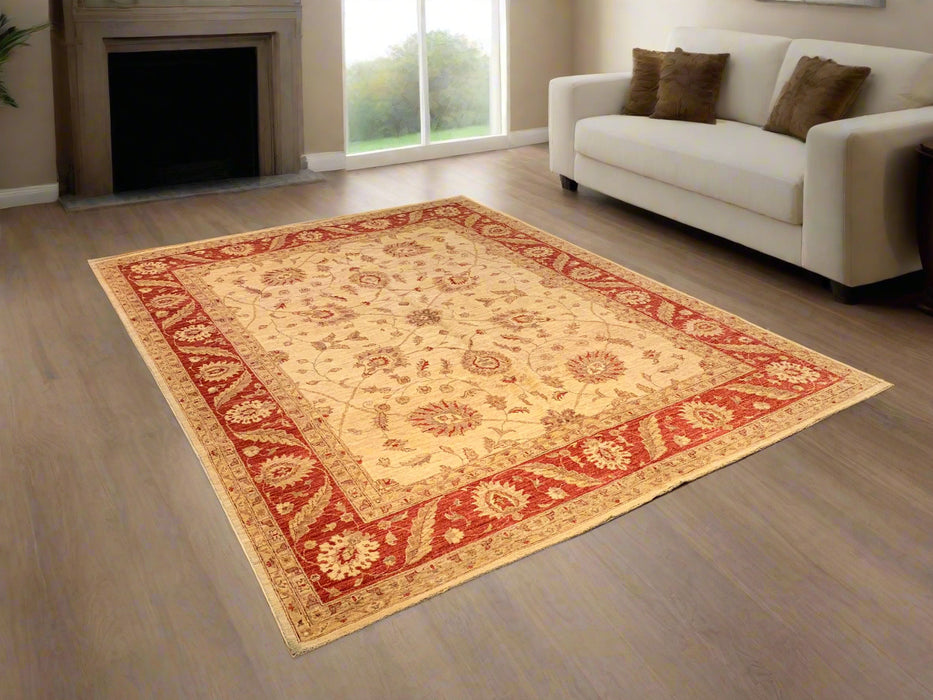 Hand-Knotted Sultanabad Vegetable-Dyed Wool Rug, 7' 11" x 10' 4" (K)