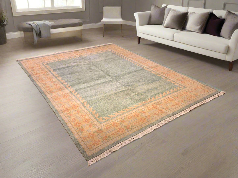 Sultanabad 100% wool Hand Made Rug, 8' x 10' 2" (P)