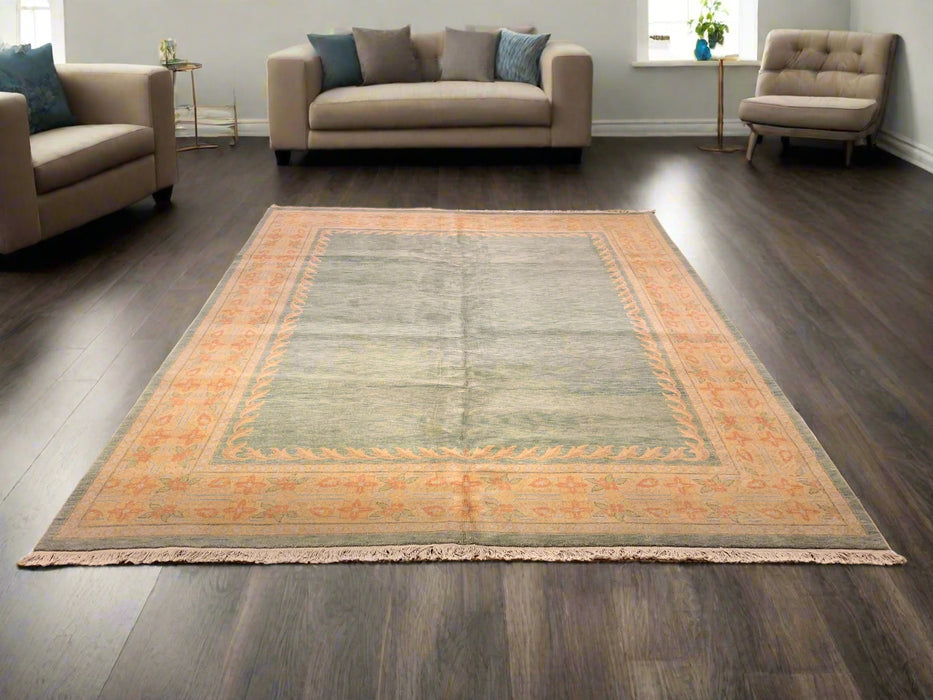 Sultanabad 100% wool Hand Made Rug, 8' x 10' 2" (P)