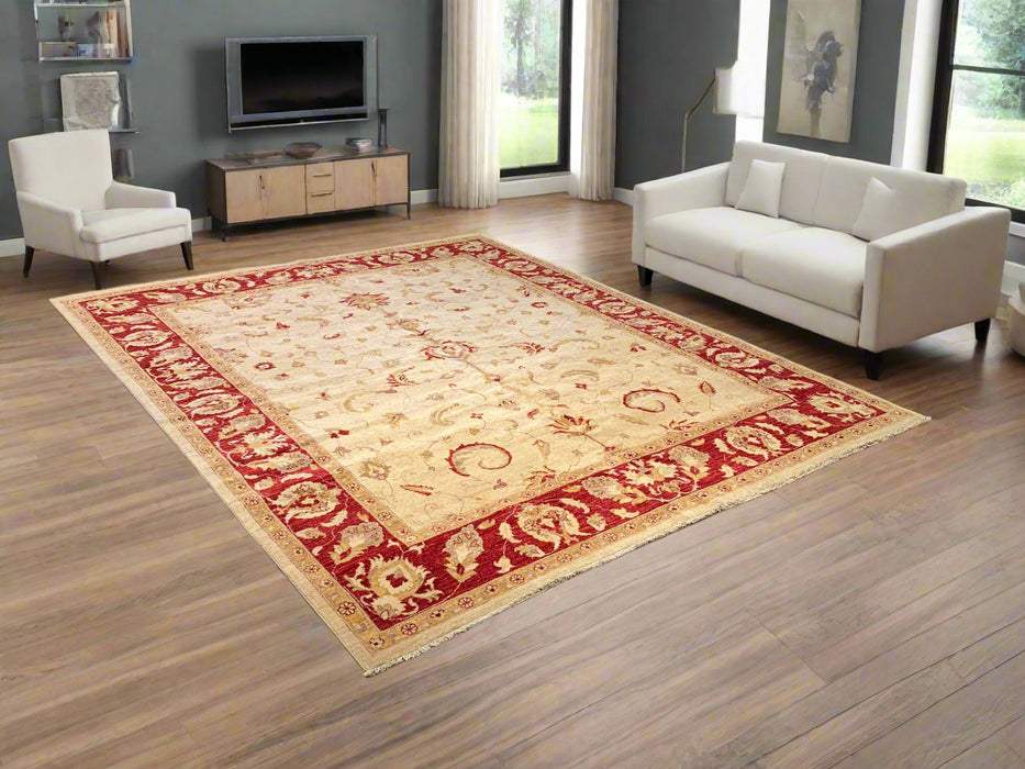 Hand-Knotted Sultanabad Vegetable-Dyed Wool Rug, 8' x 10' (K)