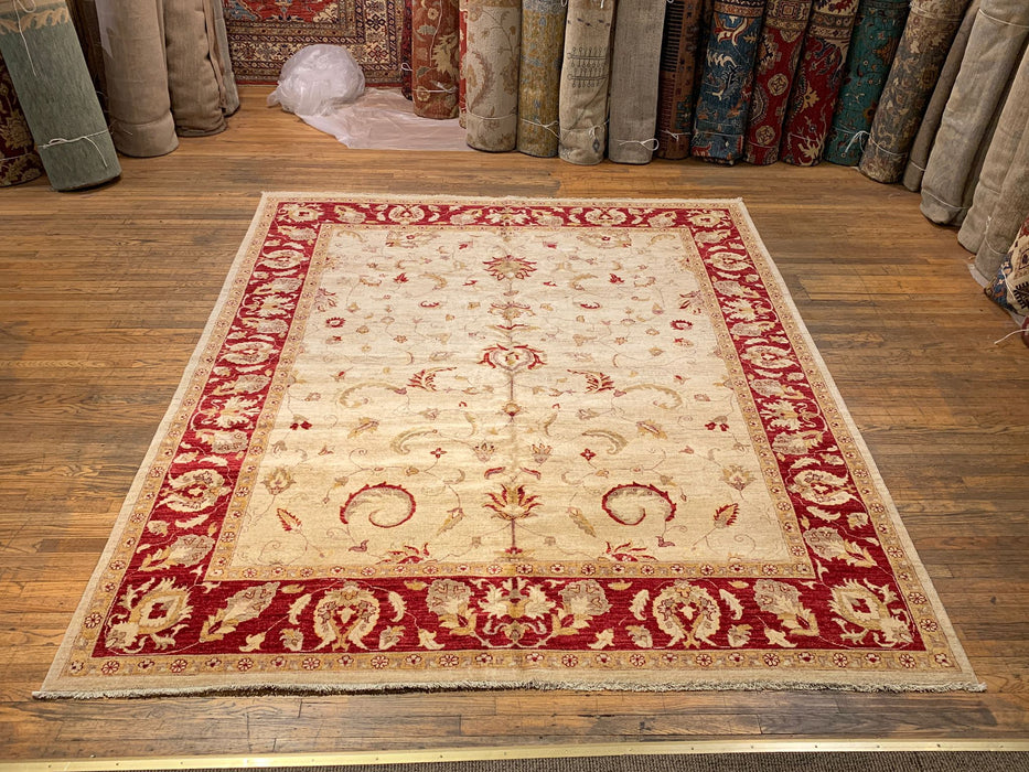 Hand-Knotted Sultanabad Vegetable-Dyed Wool Rug, 8' x 10' (K)