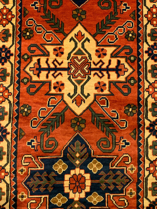 Terkaman Tribal Afghan Oriental Rug, size, 2' 10" x 10' 4"(Q)