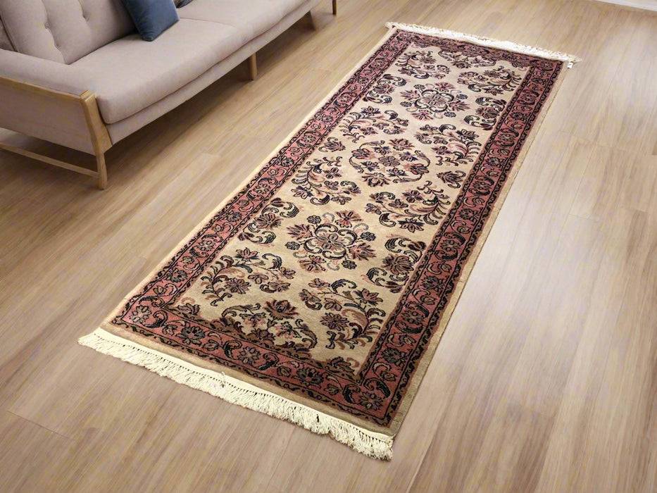 Sultanabad 100% wool Hand Made Rug, 2' 4" x 6' 7" (P)