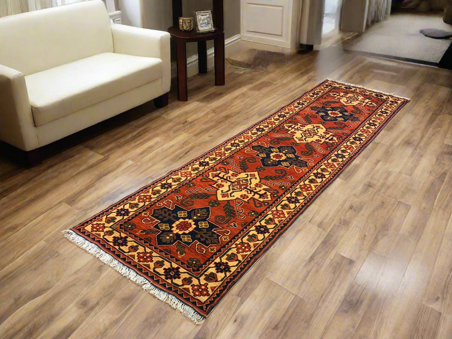 Terkaman Tribal Afghan Oriental Rug, size 3' x 7' 8" (Q)