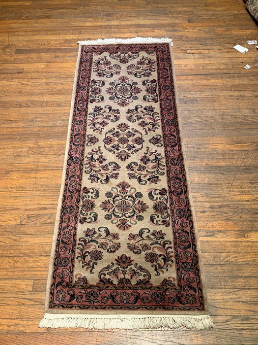 Sultanabad 100% wool Hand Made Rug, 2' 4" x 6' 7" (P)