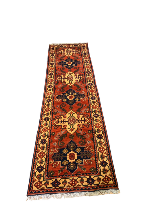 Terkaman Tribal Afghan Oriental Rug, size 3' x 7' 8" (Q)