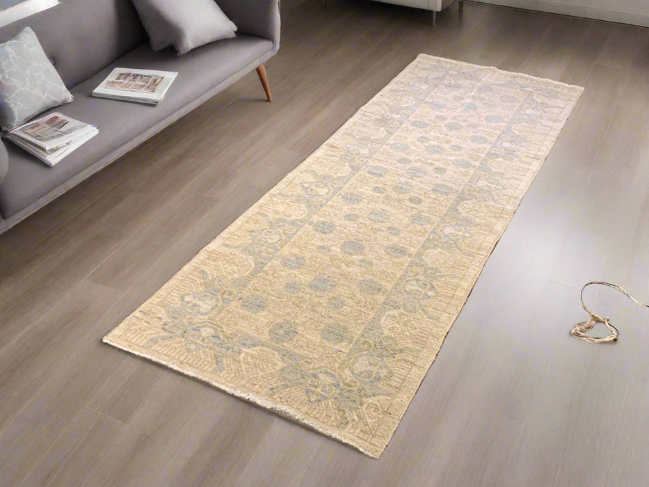 Khotan Pomegranate design Oriental Rug, 2' 8" x 8" (D)