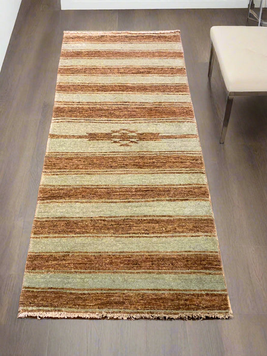 Hand-Knotted Sultanabad Vegetable-Dyed Wool Rug, 2' 2" x 6' (K)