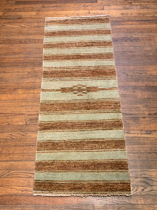Hand-Knotted Sultanabad Vegetable-Dyed Wool Rug, 2' 2" x 6' (K)