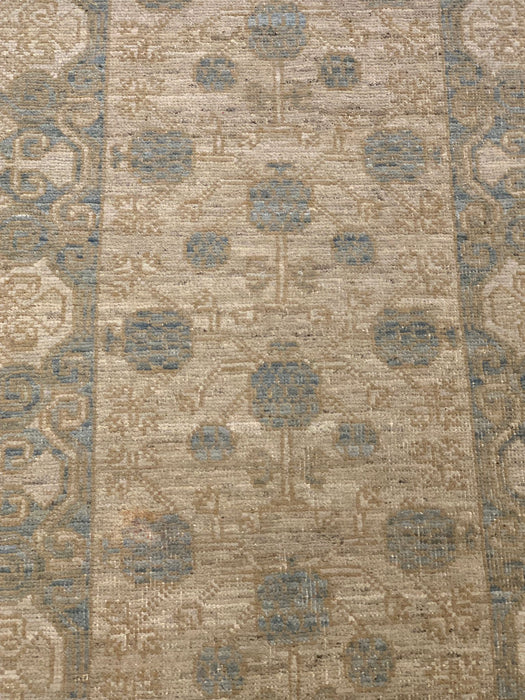 Khotan Pomegranate design Oriental Rug, 2' 8" x 8" (D)