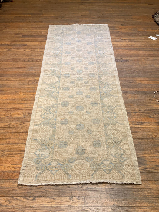 Khotan Pomegranate design Oriental Rug, 2' 8" x 8" (D)