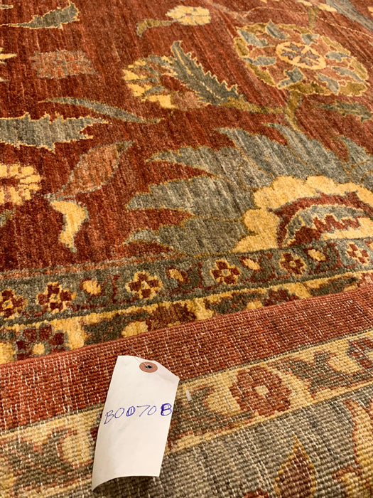 Hand-Knotted Sultanabad Vegetable-Dyed Wool Rug, 8' x 11' (K)