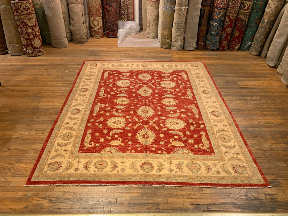 Hand-Knotted Sultanabad Vegetable-Dyed Wool Rug, 8' 2" x 10' (K)