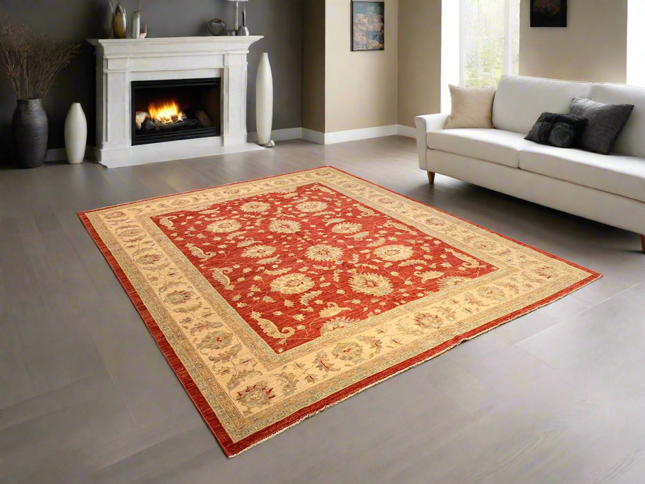 Hand-Knotted Sultanabad Vegetable-Dyed Wool Rug, 8' 2" x 10' (K)