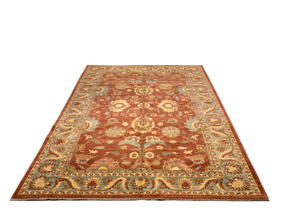 Hand-Knotted Sultanabad Vegetable-Dyed Wool Rug, 8' x 11' (K)