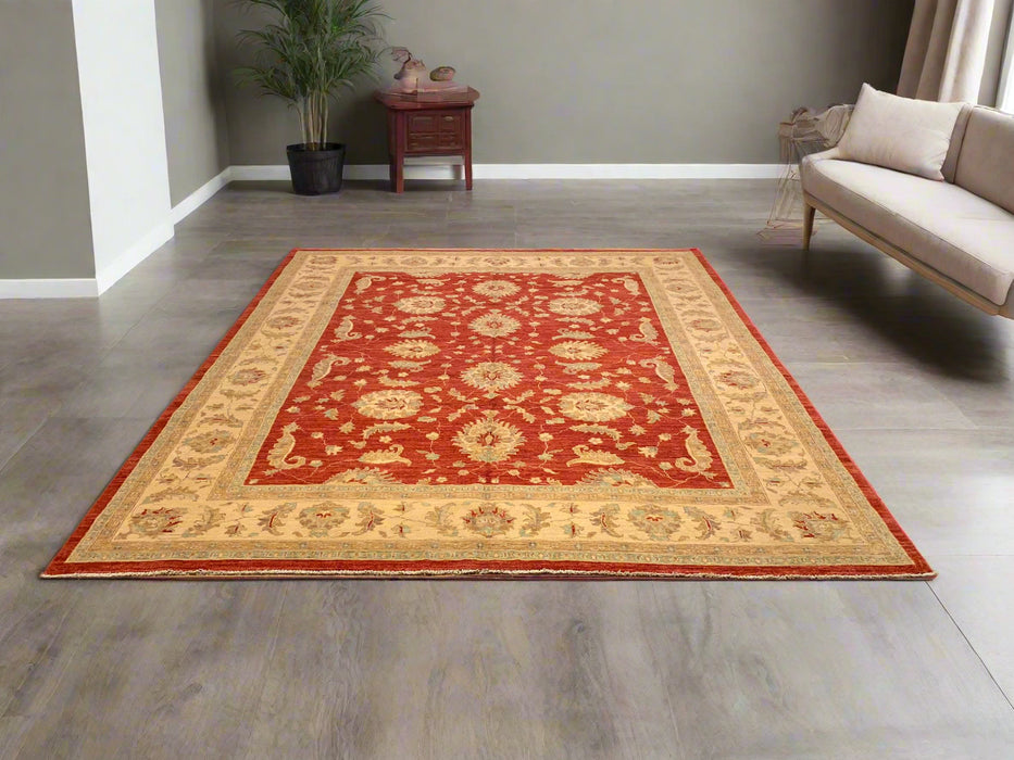 Hand-Knotted Sultanabad Vegetable-Dyed Wool Rug, 8' 2" x 10' (K)