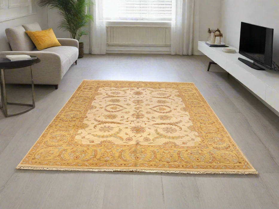 Hand-Knotted Sultanabad Vegetable-Dyed Wool Rug, 8' x 9' 8" (K)