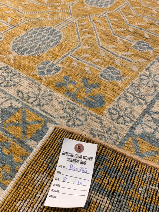 Khotan Pomegranate design Oriental Rug, 8' x 10' (D)