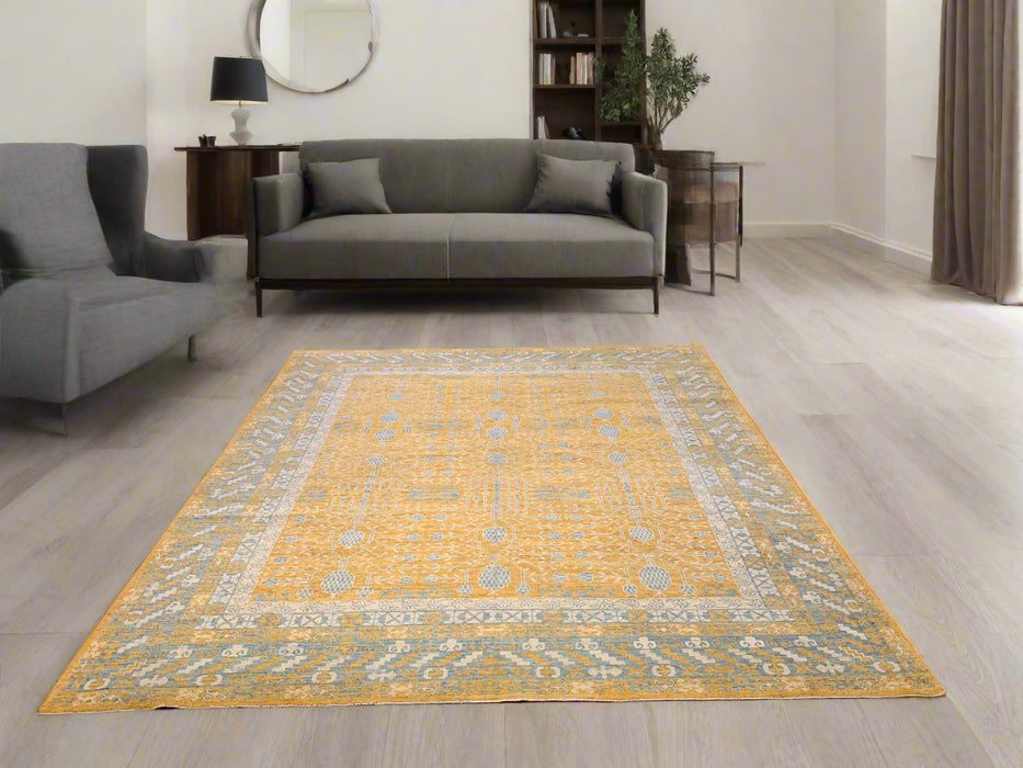 Khotan Pomegranate design Oriental Rug, 8' x 10' (D)