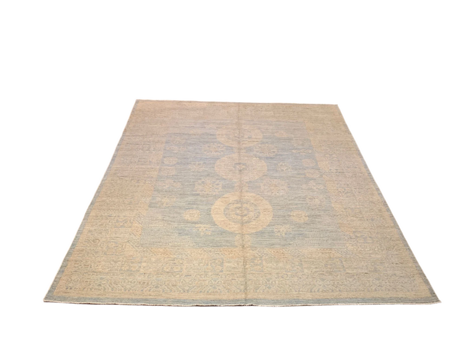 Khotan Pomegranate design Oriental Rug, 8' 1" x 9' 10" (D)