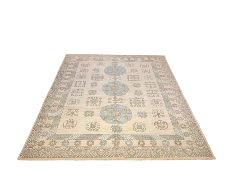 Khotan Pomegranate design Oriental Rug, 8' 1" x 10' 1" (D)