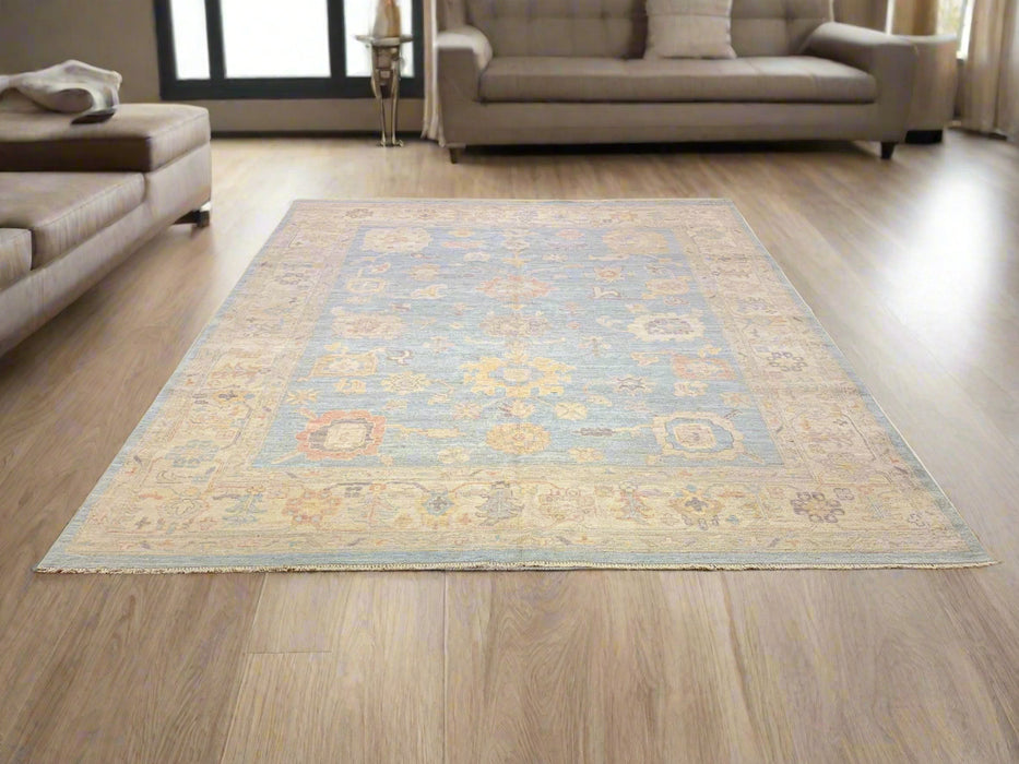 Hand-Knotted Sultanabad Vegetable-Dyed Wool Rug, 8' 1" x 9' 11" (K)