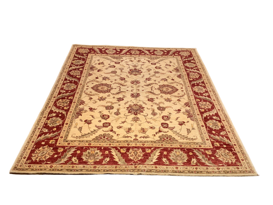 Hand-Knotted Sultanabad Vegetable-Dyed Wool Rug, 7' 11" x 10' (K)