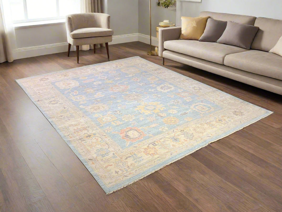 Hand-Knotted Sultanabad Vegetable-Dyed Wool Rug, 8' 1" x 9' 11" (K)