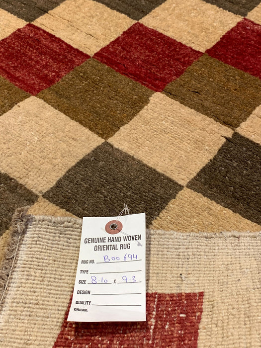 Hand-Knotted Sultanabad Vegetable-Dyed Wool Rug, 8' 10" x 9' 3"  (K)