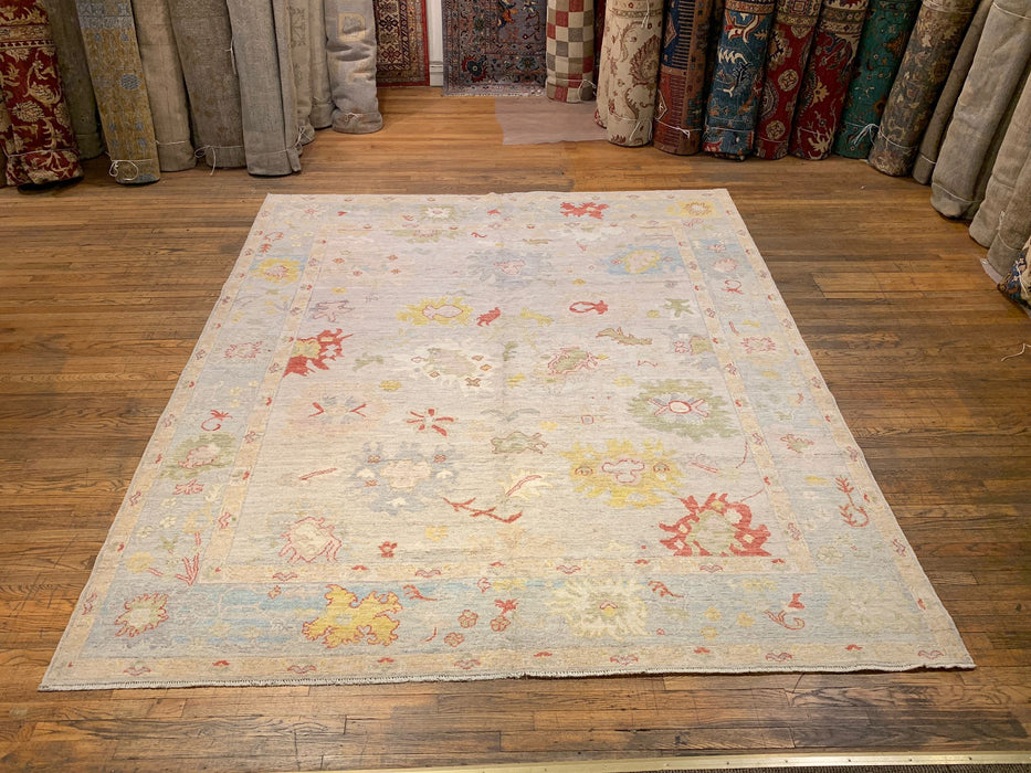 Hand-Knotted Sultanabad Vegetable-Dyed Wool Rug, 8' 3" x 10' 2" (K)