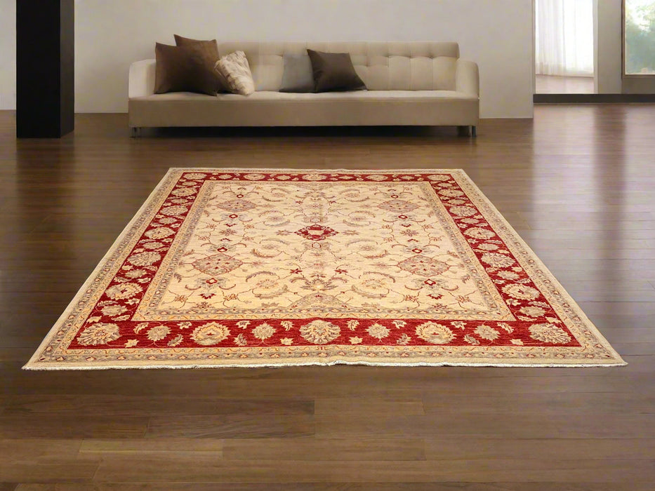 Hand-Knotted Sultanabad Vegetable-Dyed Wool Rug, 8' 1" x 9' 8" (K)